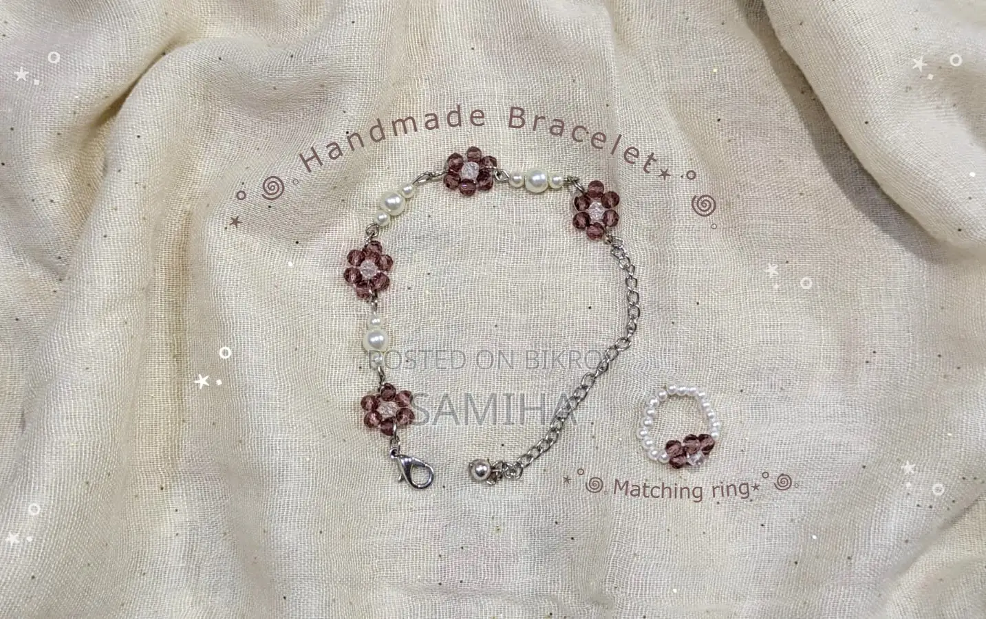 Premium Handmade Bracelet and Reing Set