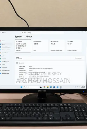 Desktop Computer HP 16GB Intel Core i7 SSD 128GB