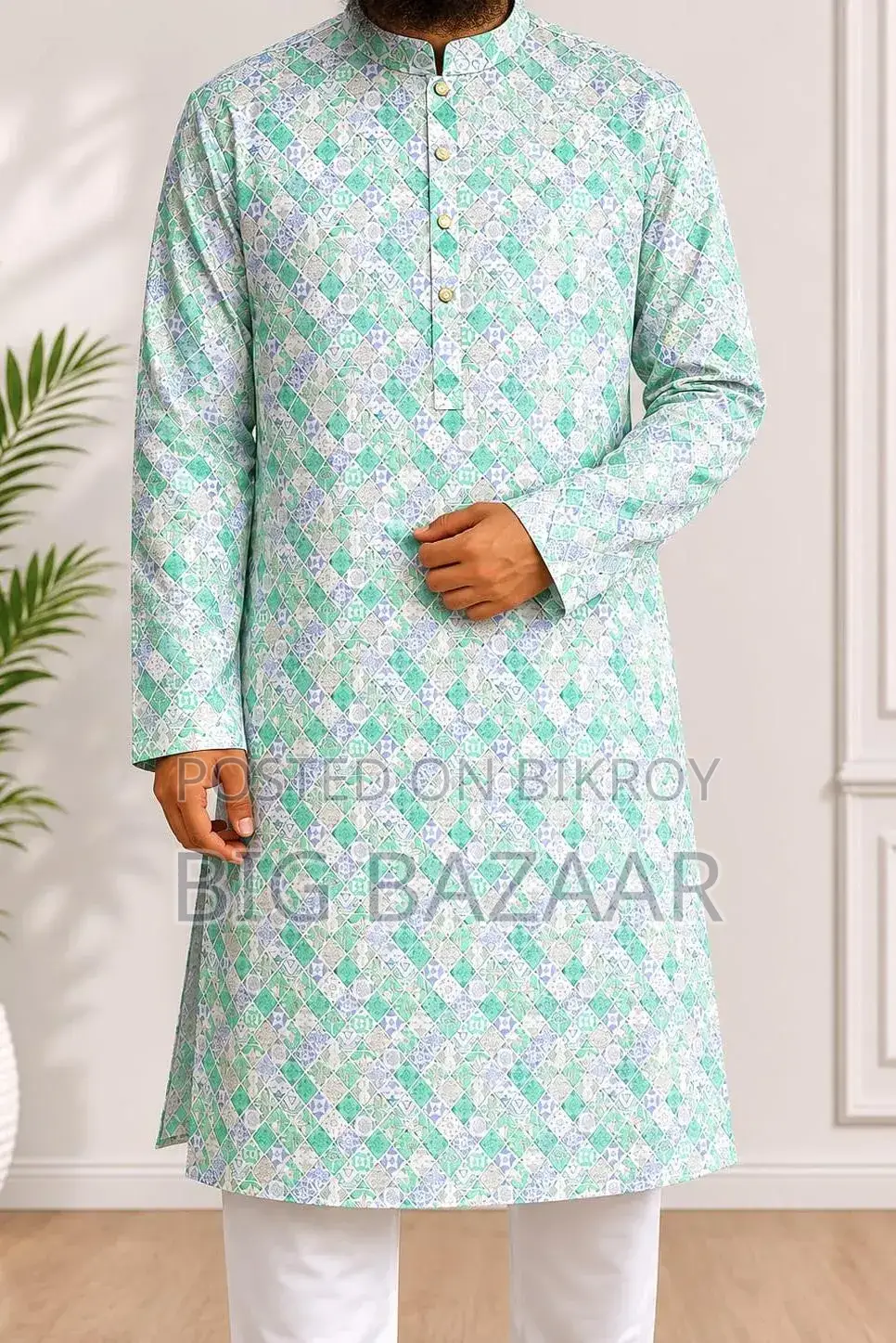 Printed Cotton Panjabi