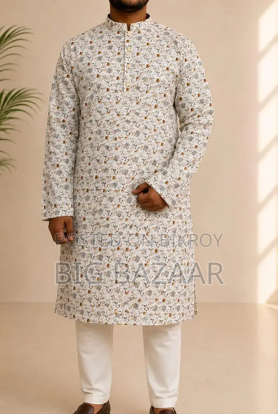 Printed Cotton Panjabi