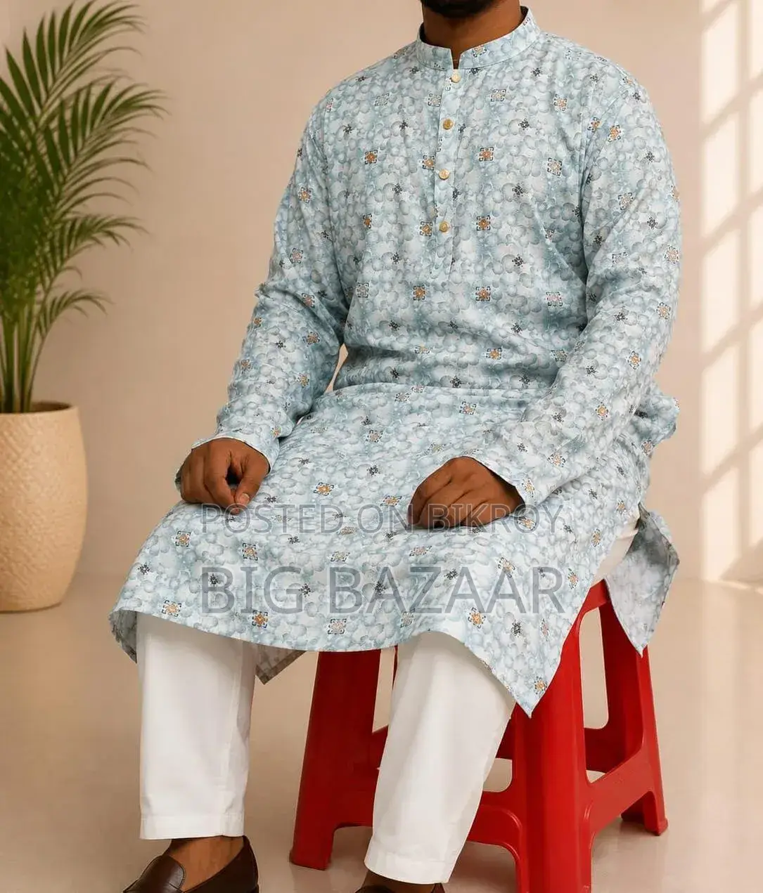 Printed Cotton Panjabi