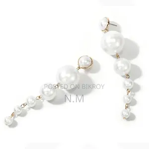 Korean Style Long Artificial Pearl Drop Earrings