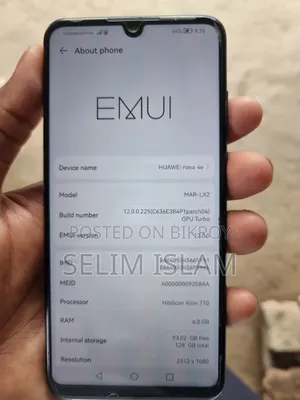 Huawei Nova 4e 128 GB Blue