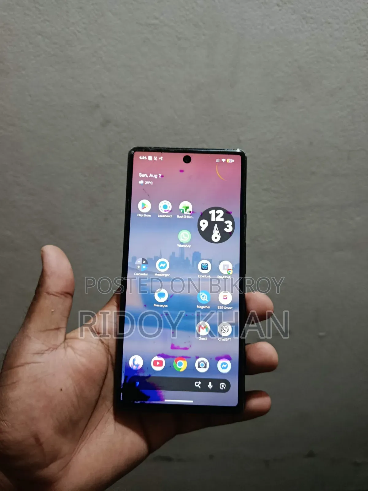 গুগল পিক্সেল ৬ ১২৮ জিবি ব্ল্যাক