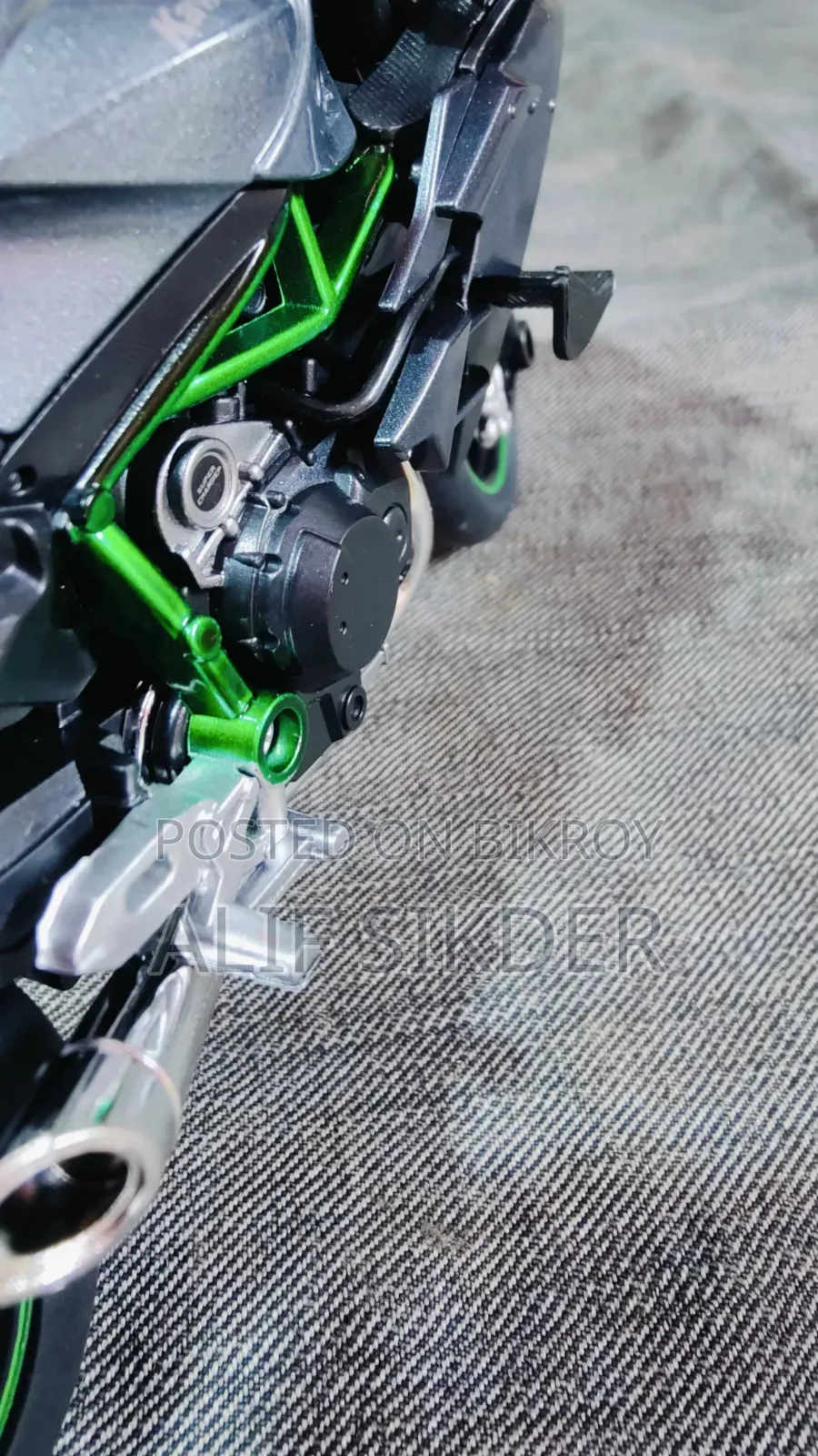 Kawasaki Ninja H2r Metal Toy Bike