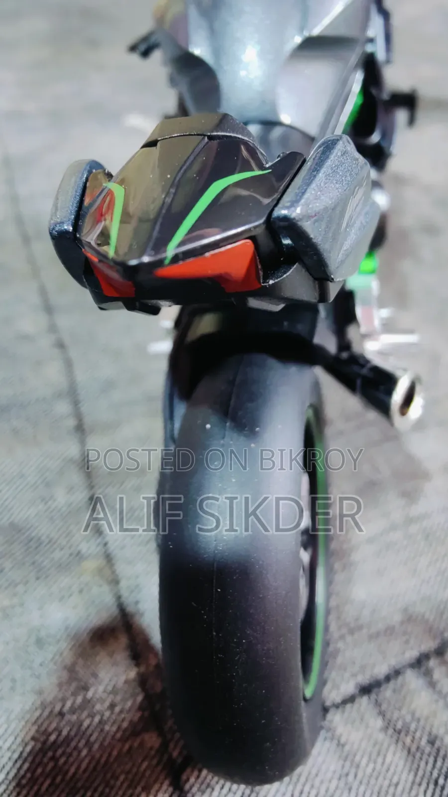 Kawasaki Ninja H2r Metal Toy Bike