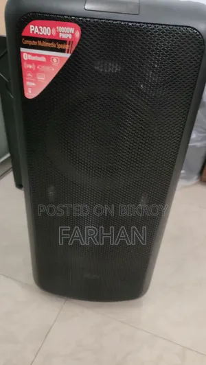 F D PA300 Bluetooth Party Trolley Speaker With Microphone Headphone