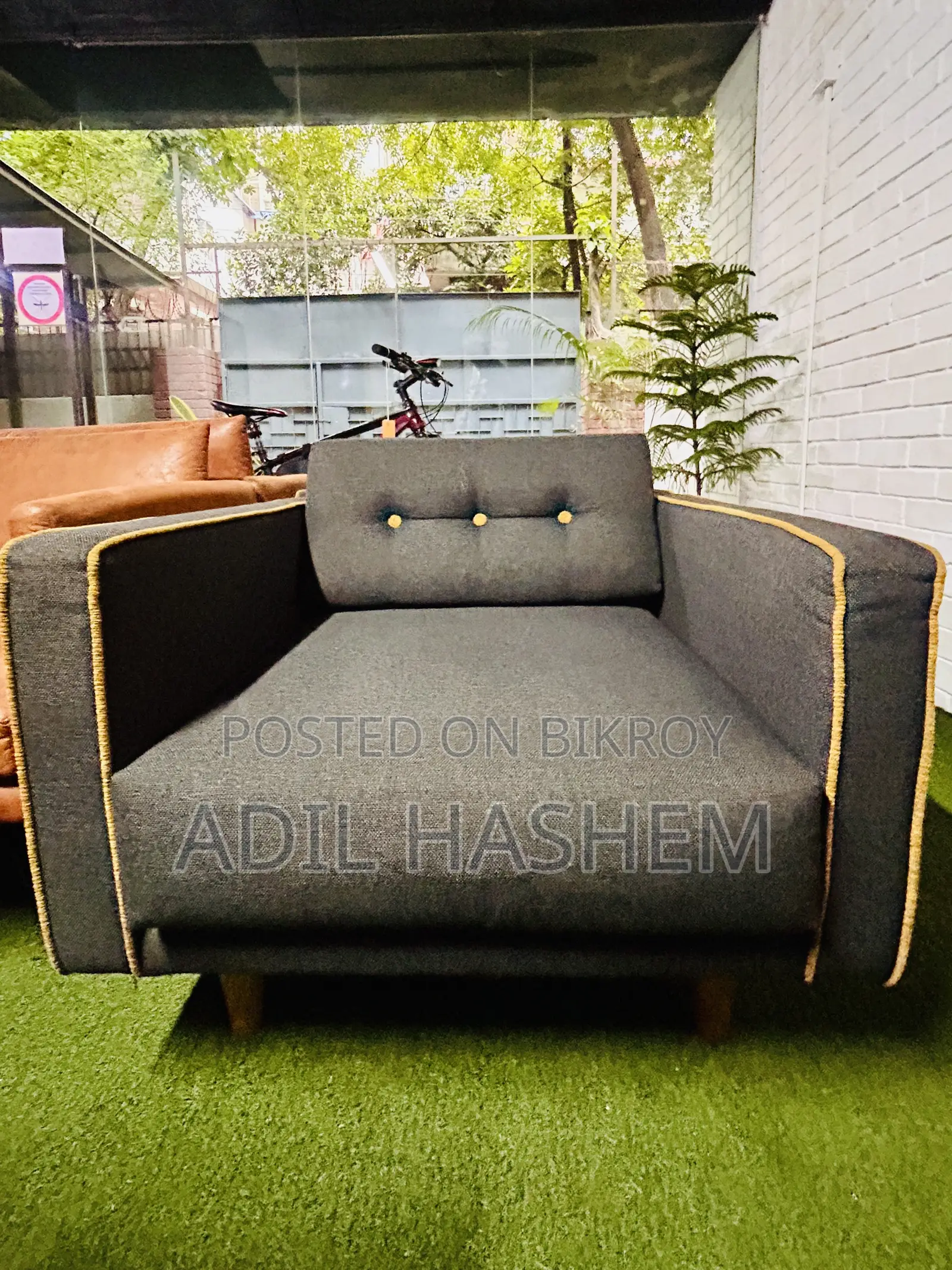 Fabric Sofa Single Seat