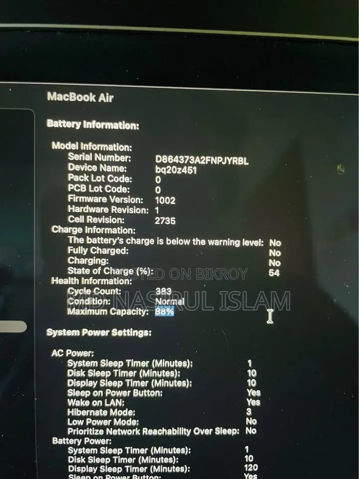 Laptop Apple MacBook Air 8GB Apple M1 SSD 256GB