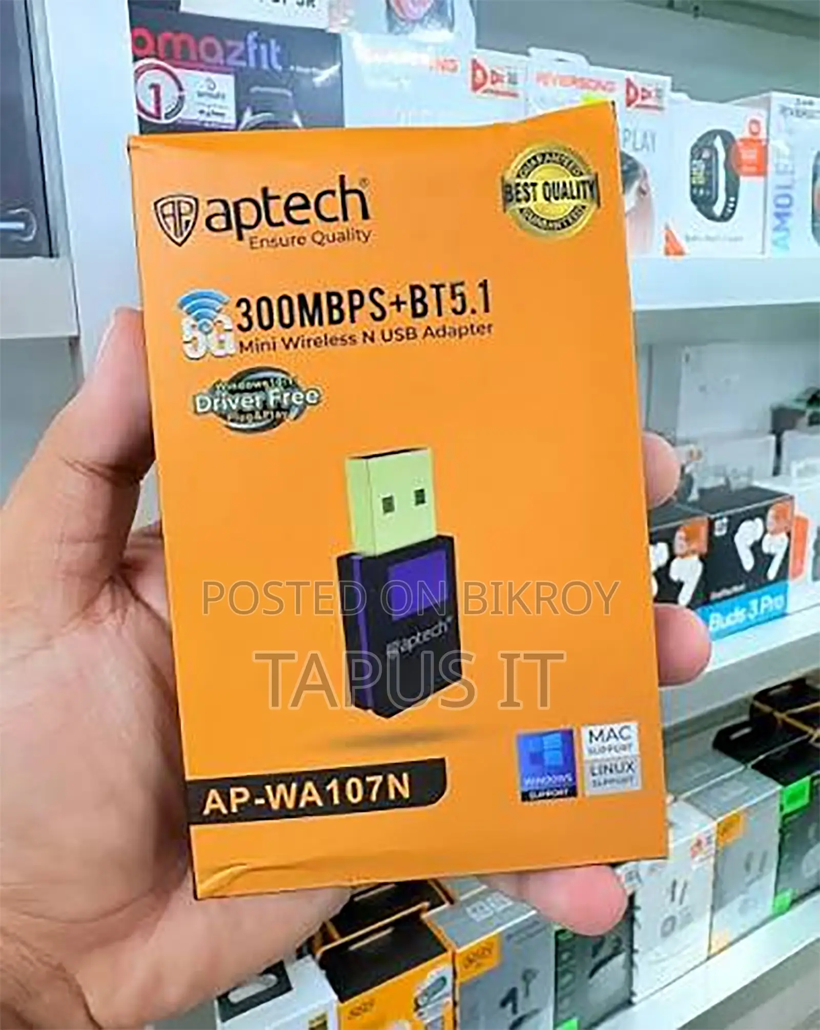 USB Wi-Fi and Bluetooth Device 1Year Warranty
