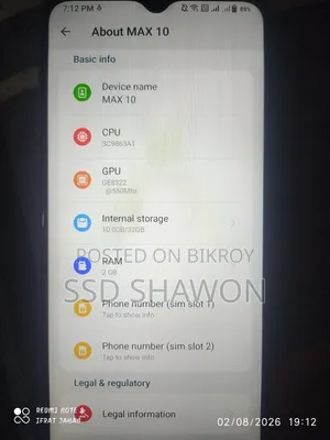 সিম্ফনি ম্যাক্স ১০ ৩২ জিবি ধূসর