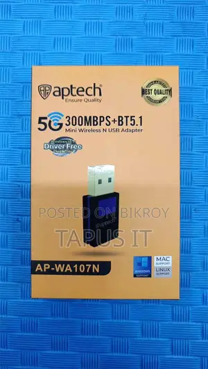USB Wi-Fi and Bluetooth Device 1Year Warranty