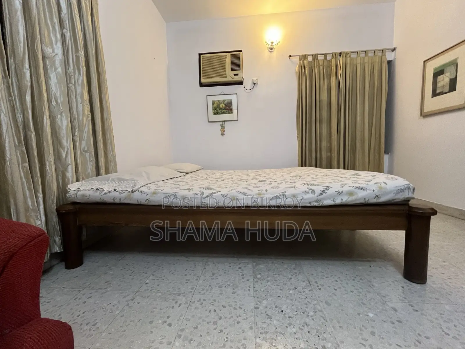 কুইন বেড (উচ্চ মানের কাঠ - বার্মা সেগুন)