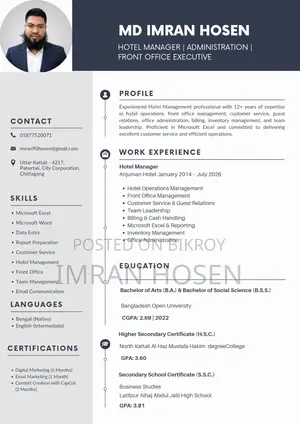 Receptionist for Residential Hotel