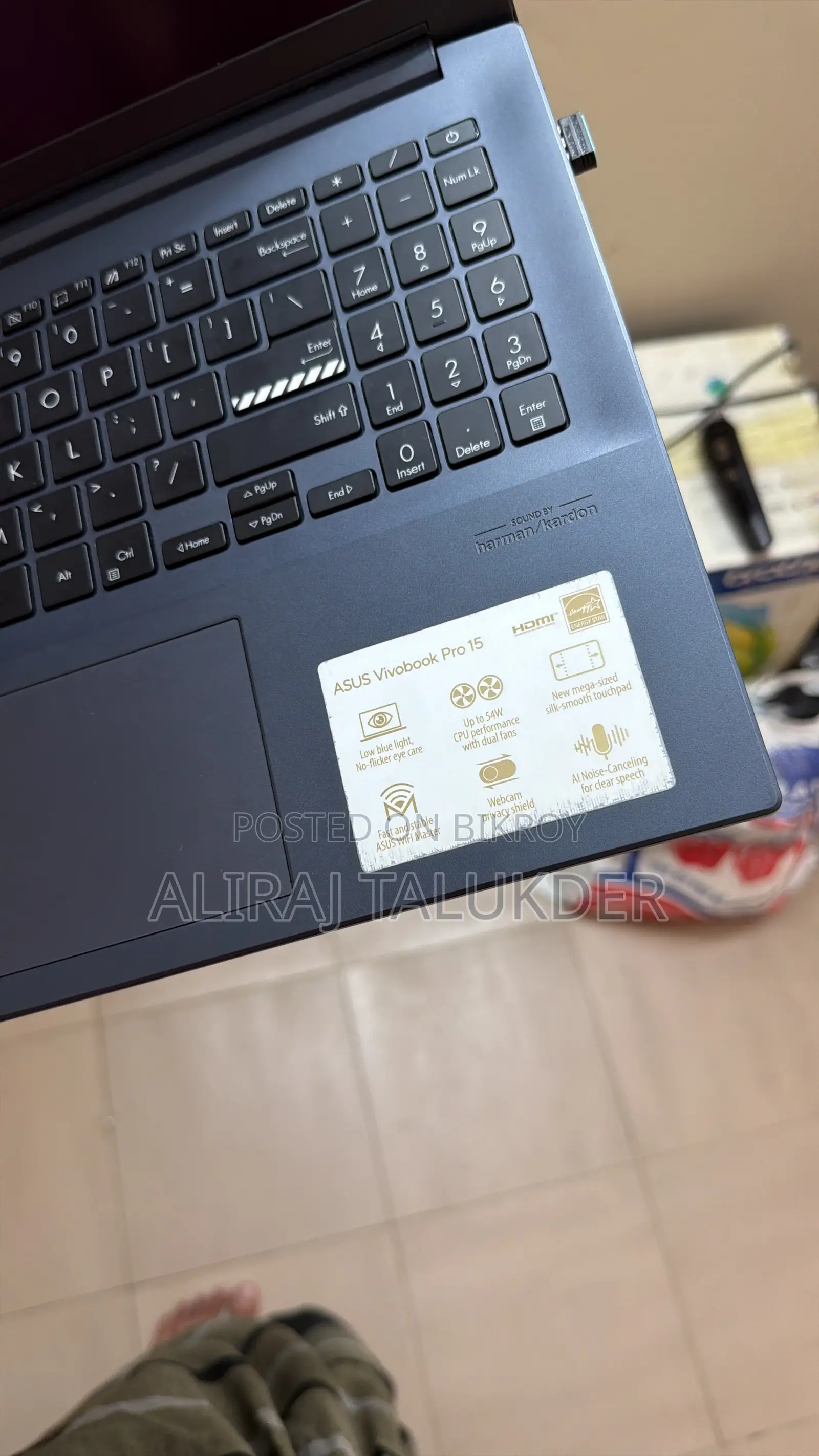 Laptop Asus Vivobook 15 8GB AMD Ryzen 7 SSD 512GB