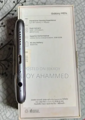 স্যামসাং গ্যালাক্সি এম০১এস ৩২ জিবি ব্ল্যাক