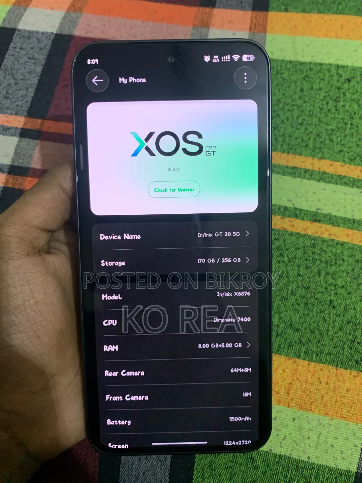 Infinix GT 30 5G 256GB Black