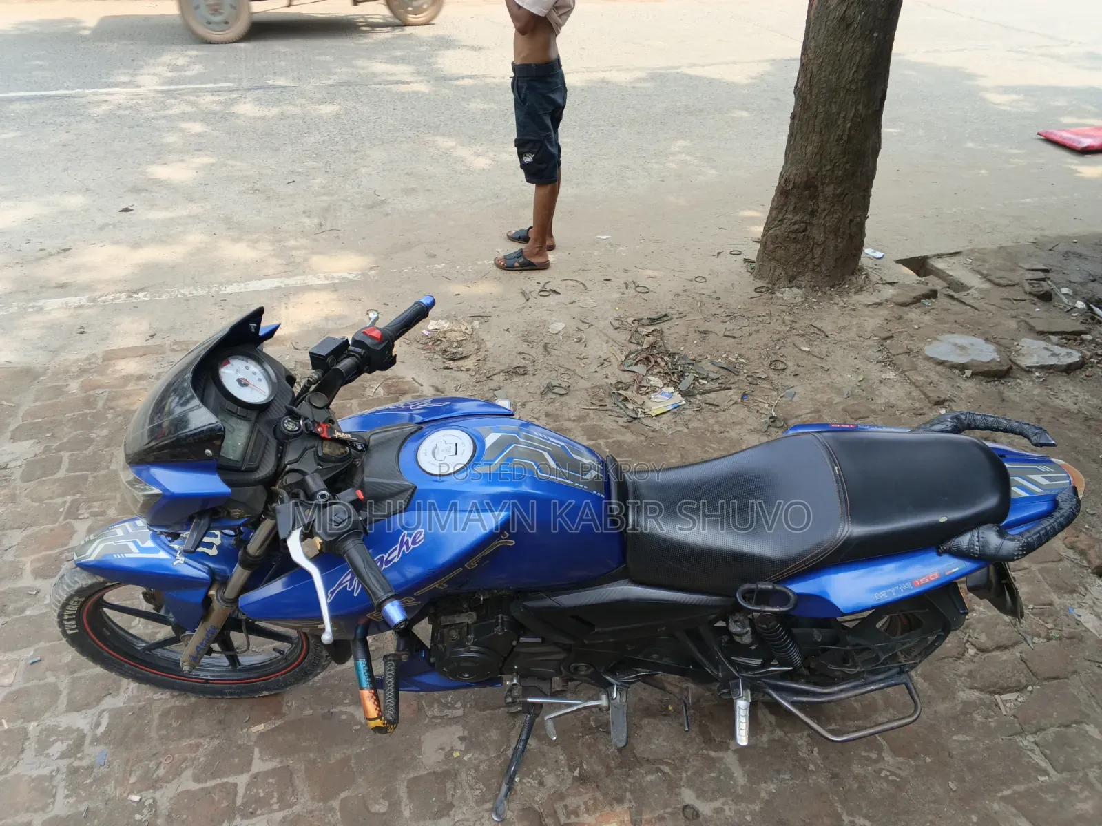 টিভিএস অ্যাপাচি আরটিআর ১৬০ টুভি ২০১৮ ব্লু