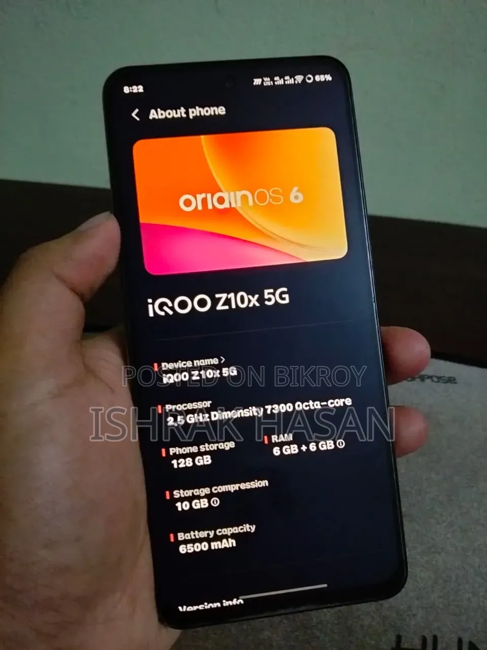 iQOO Z10x 128 GB Silver