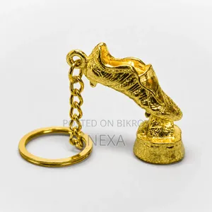 Golden World Cup Trophy Keychain