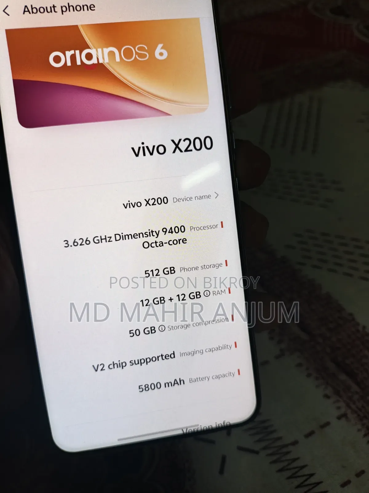 Vivo X200 512 GB Blue