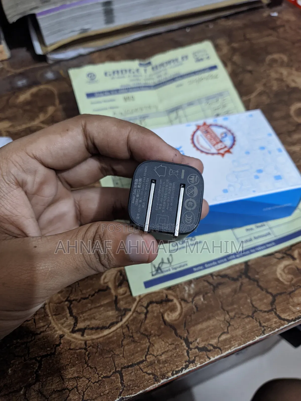 ওয়ারেন্টিসহ অনুমোদিত Anker ২০ ওয়াট চার্জিং অ্যাডাপ্টার