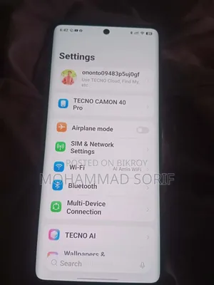 Tecno Camon 40 Pro 4G 256 GB Silver