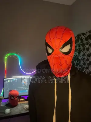 Spiderman Headgear Cosplay Moving Eyes Electronic Mask