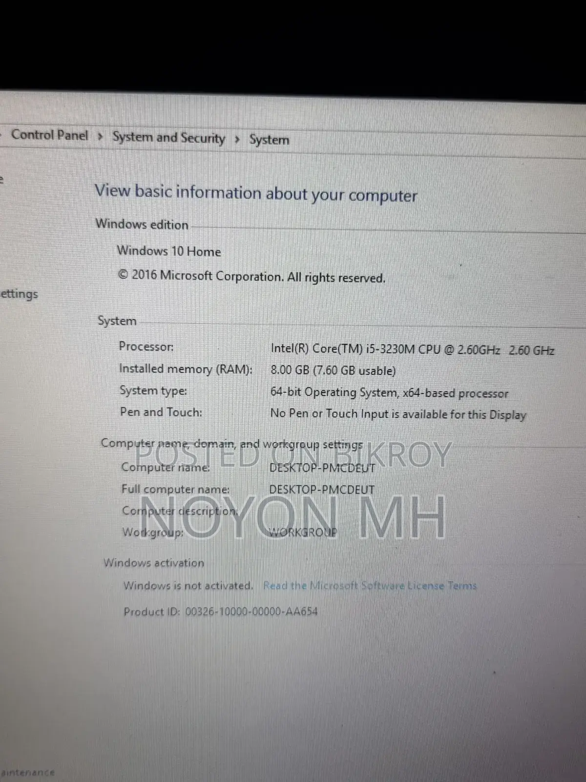 Laptop Lenovo ThinkPad Edge E430 8GB Intel Core I5 HDD 320GB