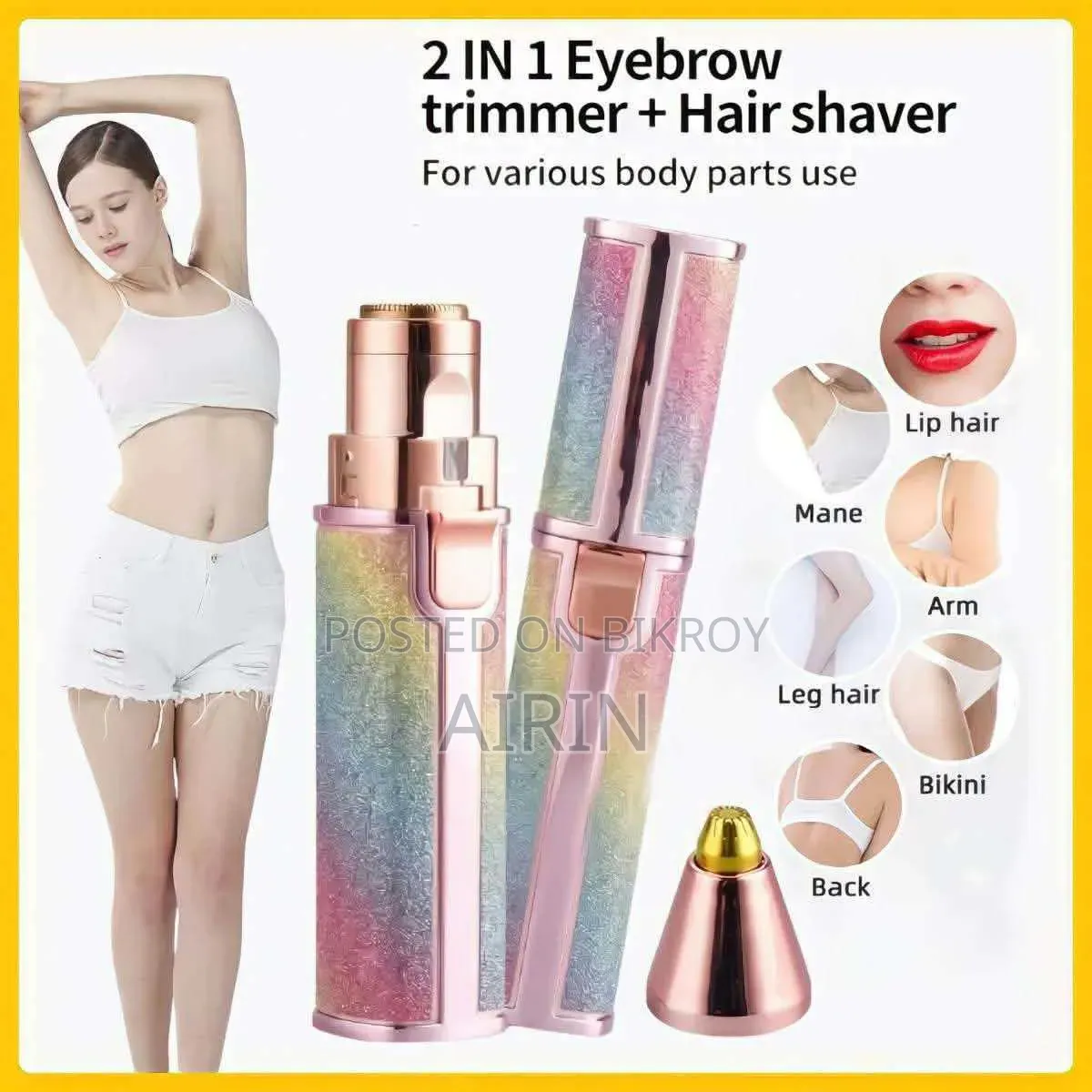 2 in 1 Rechargeable Eyebrow Trimmer