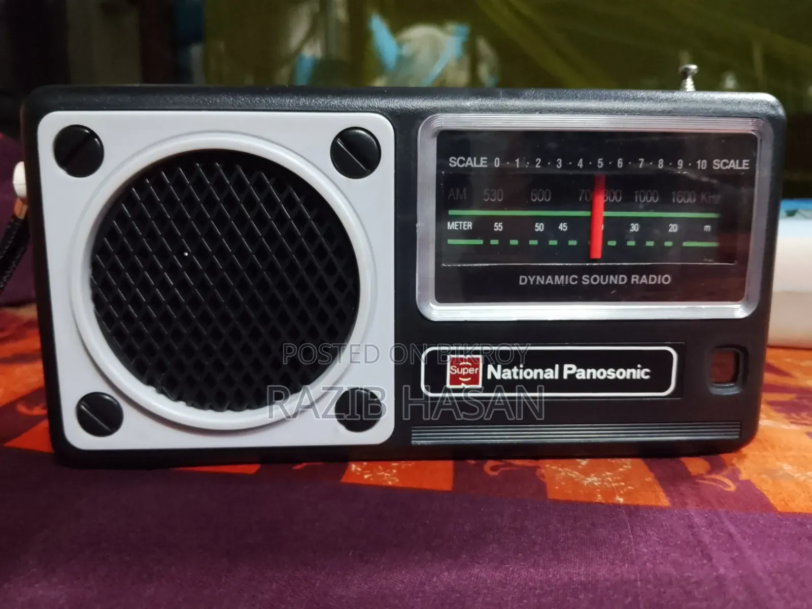 An AM radio is for sale.