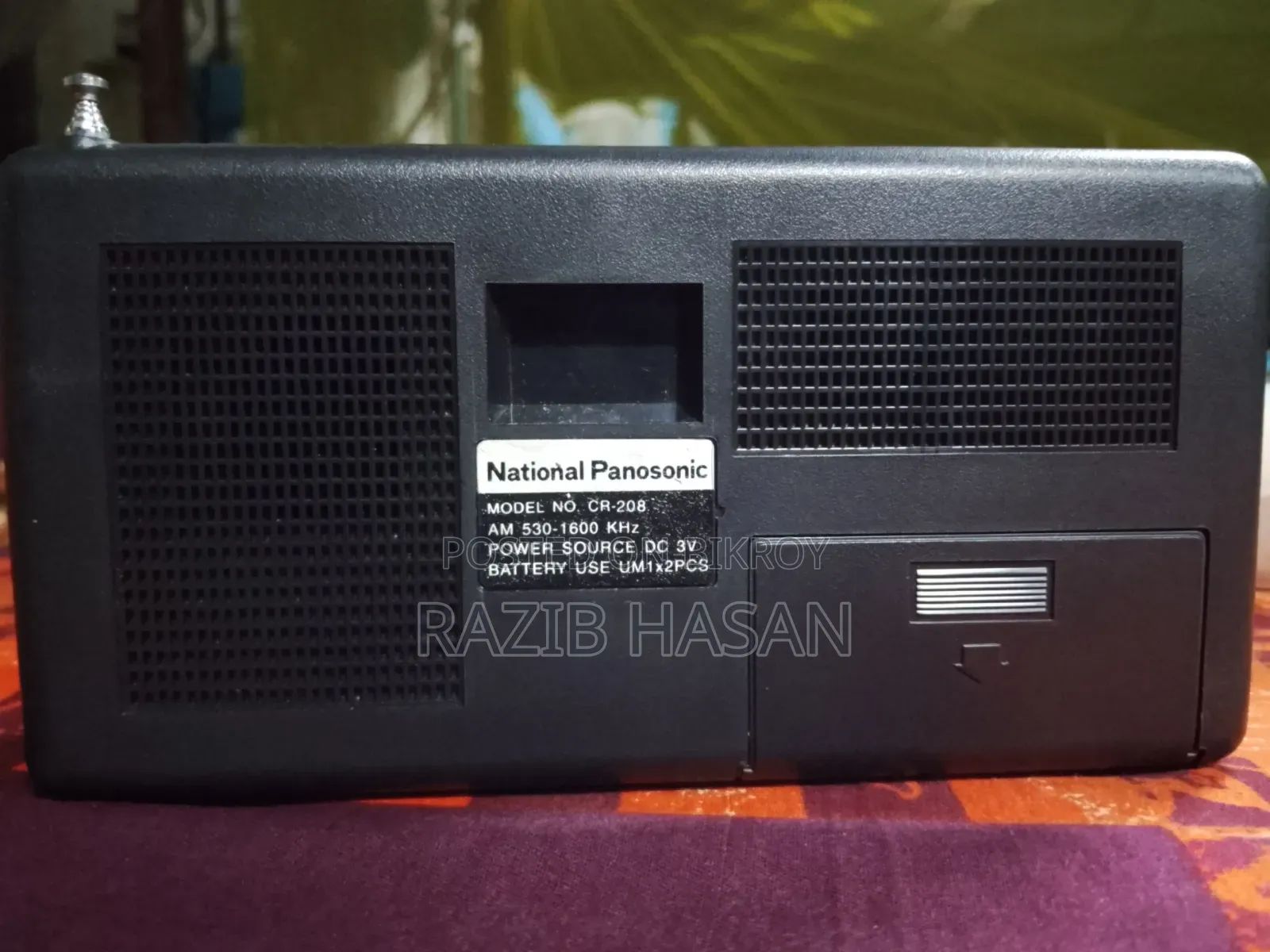 An AM radio is for sale.