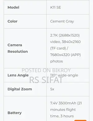K11Se GPS Drone for Sell