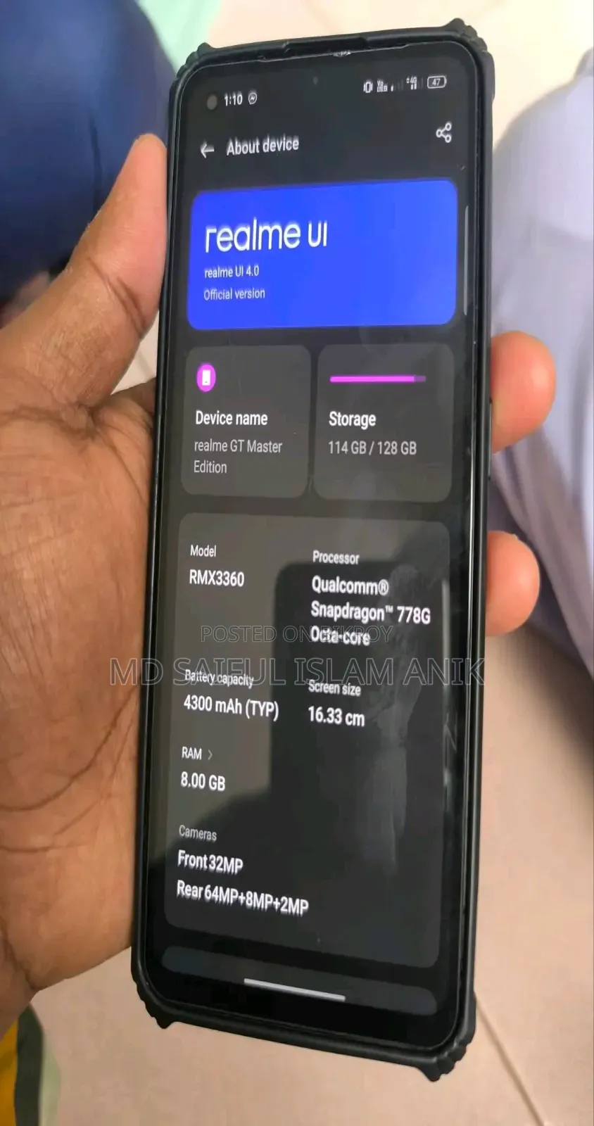 Realme GT Master Edition 128 GB Gray