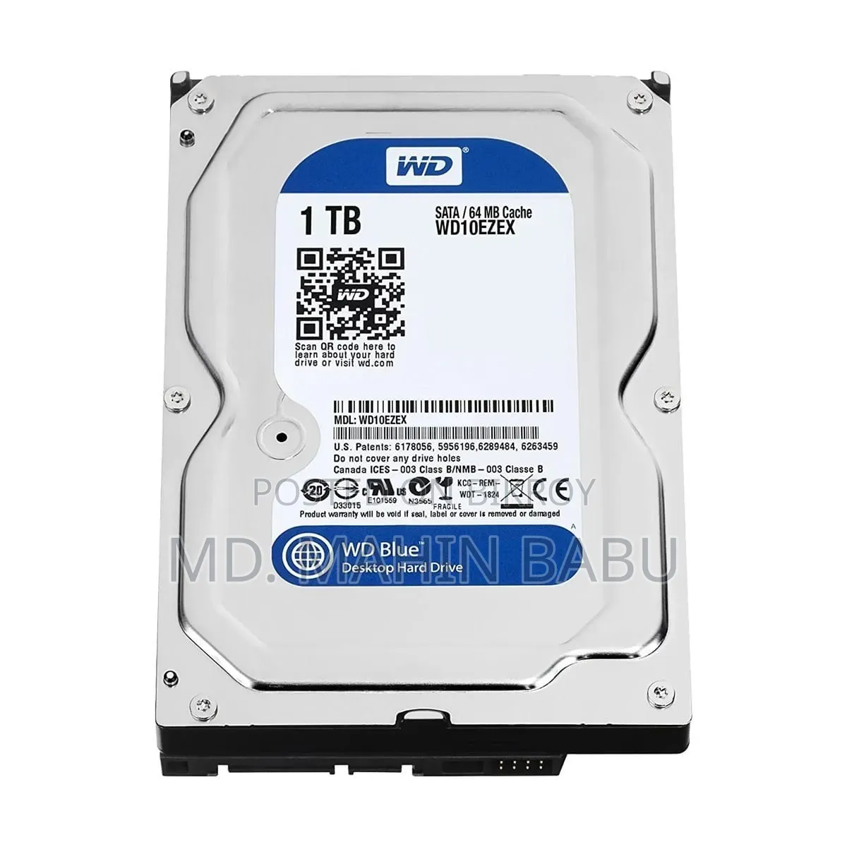 WD Blue 1TB Desktop Hard Drive (WD10EZEX) - Fresh Condition