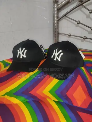 New York Black Cotton Style Cap for Men - Cap for Men