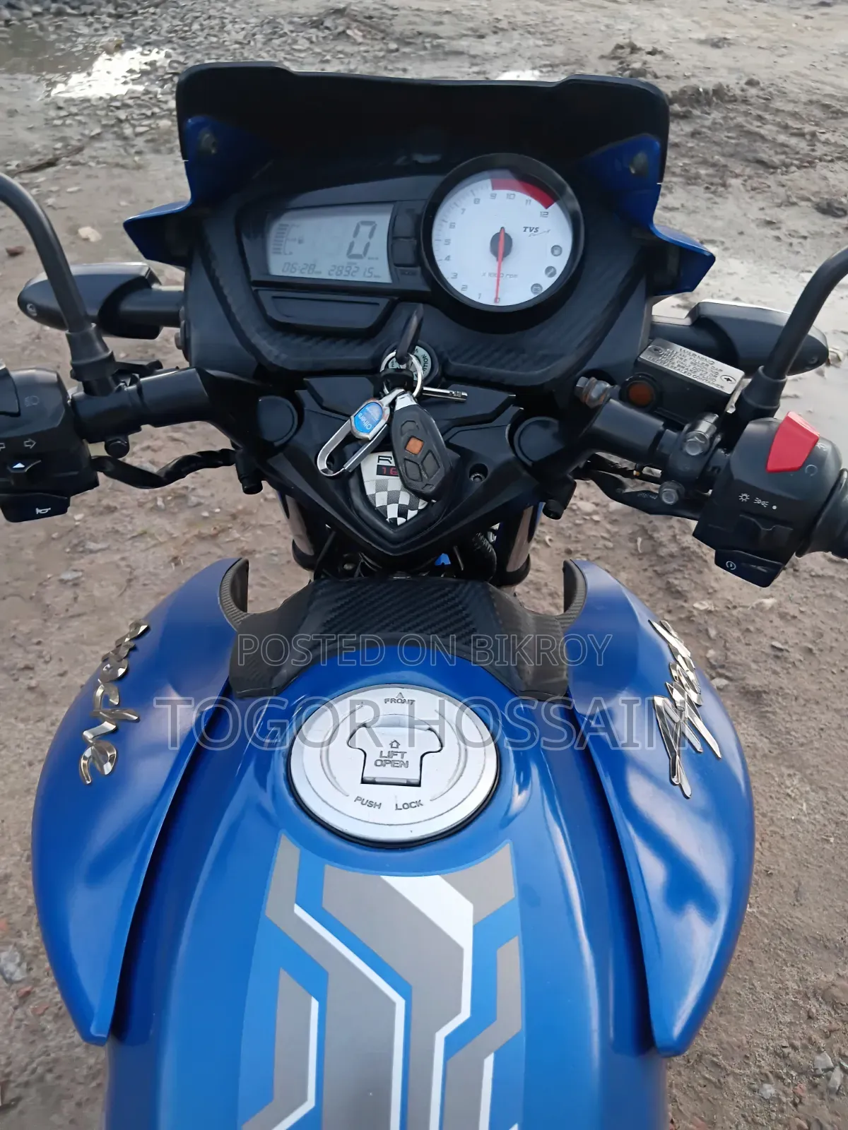 TVS Apache RTR 160 2V 2018 Blue