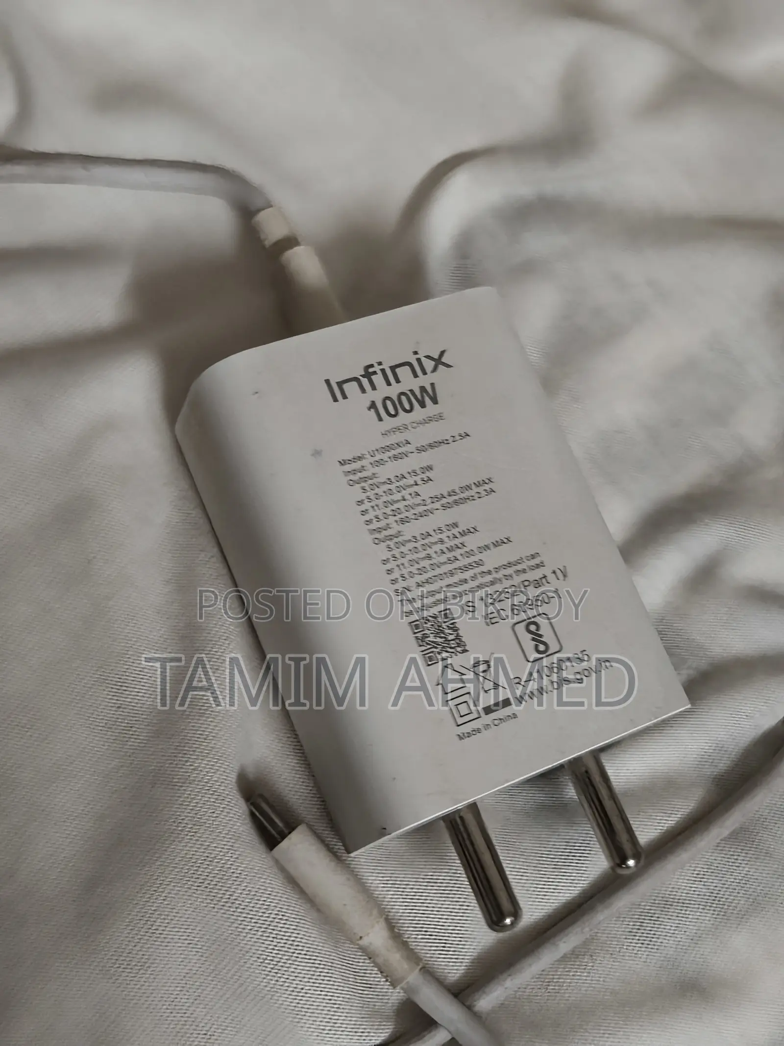 ইনফিনিক্স ১০০ডব্লিউ অরিজিনাল চার্জার