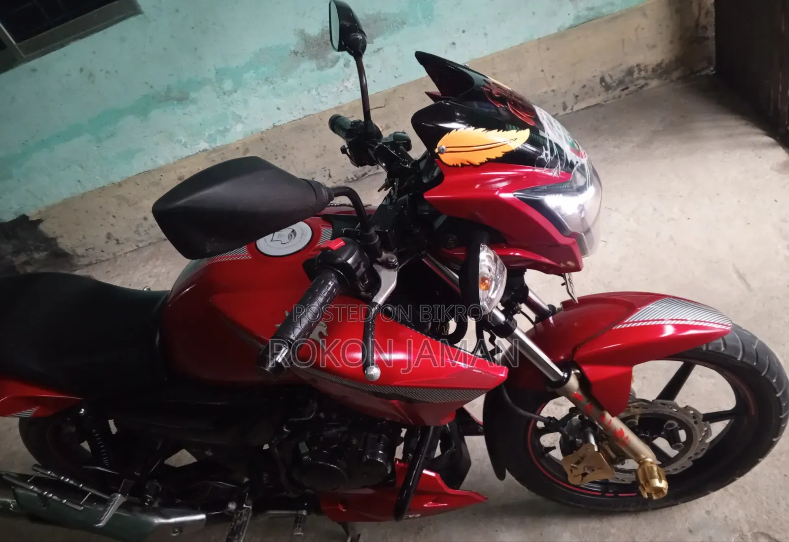 TVS Apache RTR 160 2V 2021 Red