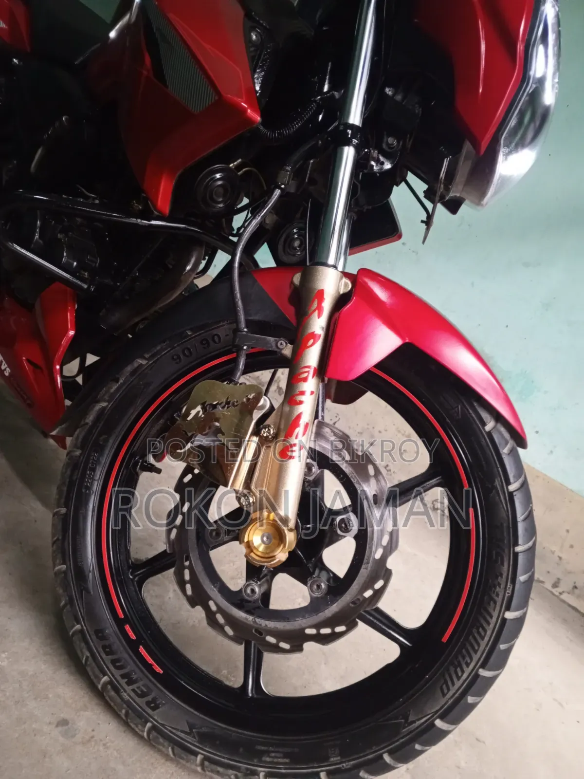 TVS Apache RTR 160 2V 2021 Red