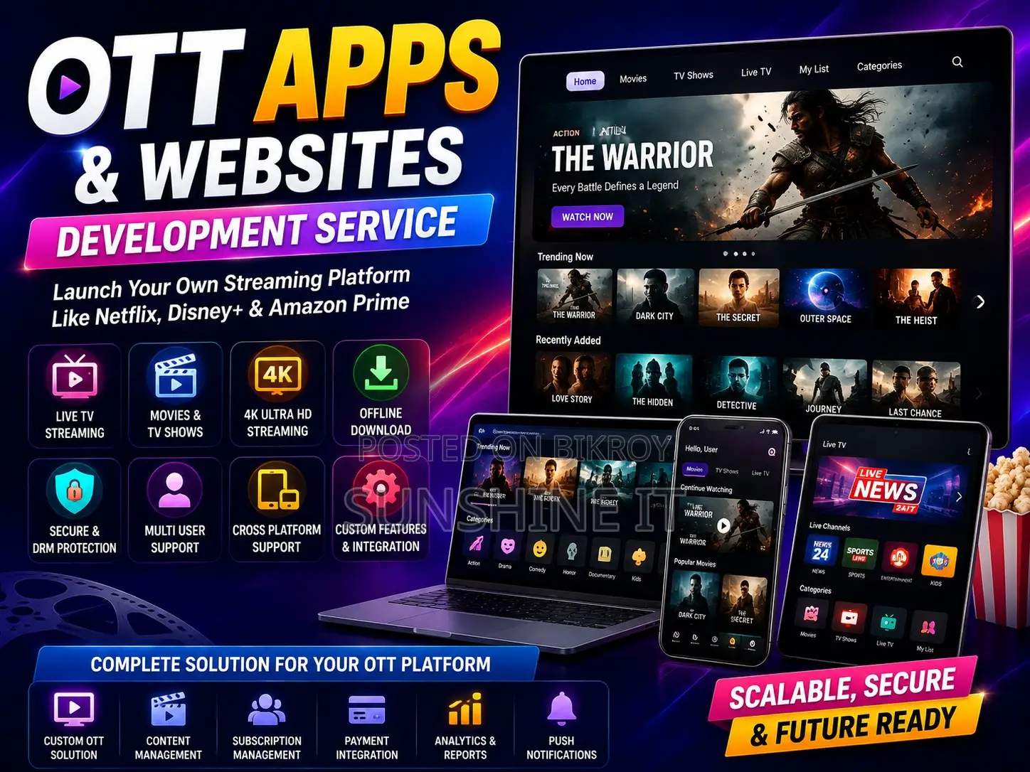 OTT Apps & Websites Development Service