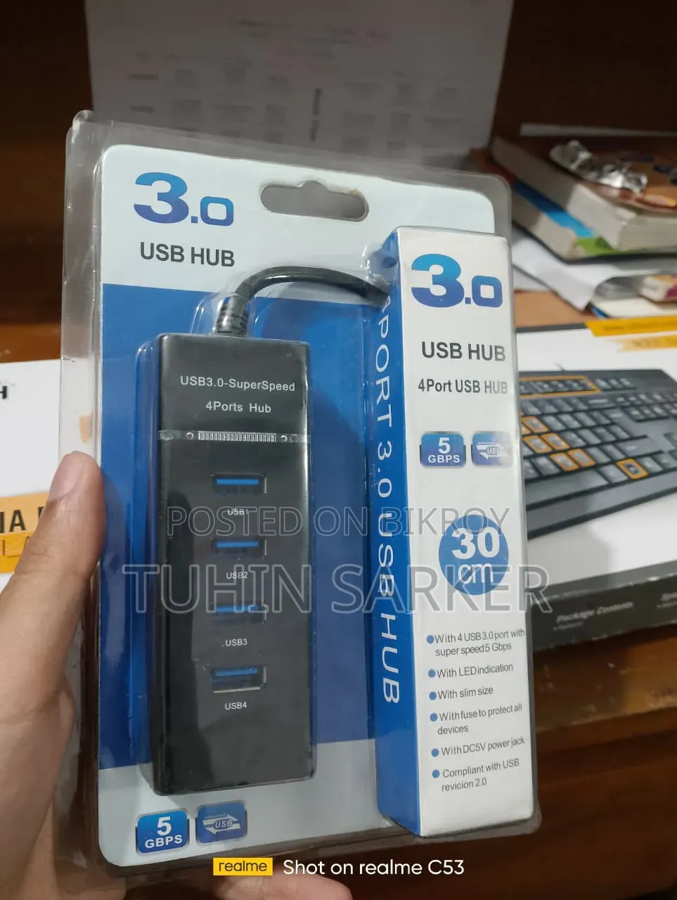 Combo will be sold. Includes A4TECH Keyboard + Mouse + USB 4 Port Hub.