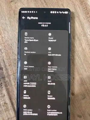 টেকনো স্পার্ক ২০ প্রো প্লাস ২৫৬ জিবি কালো