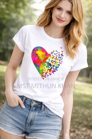 মহিলাদের শর্ট হাতা টি-শার্ট