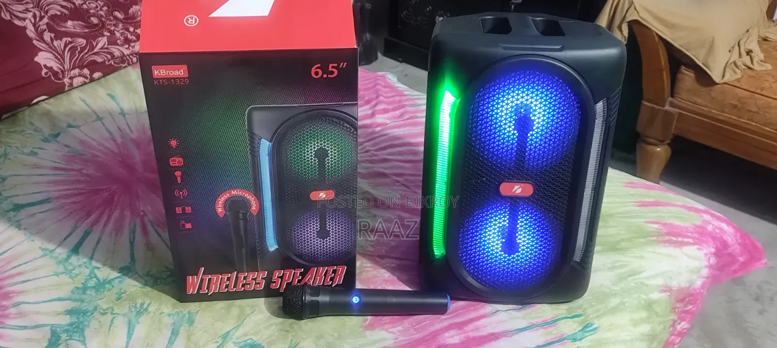 কেটিএস ১৩২৯ ব্লুটুথ কারাওকে স্পিকার