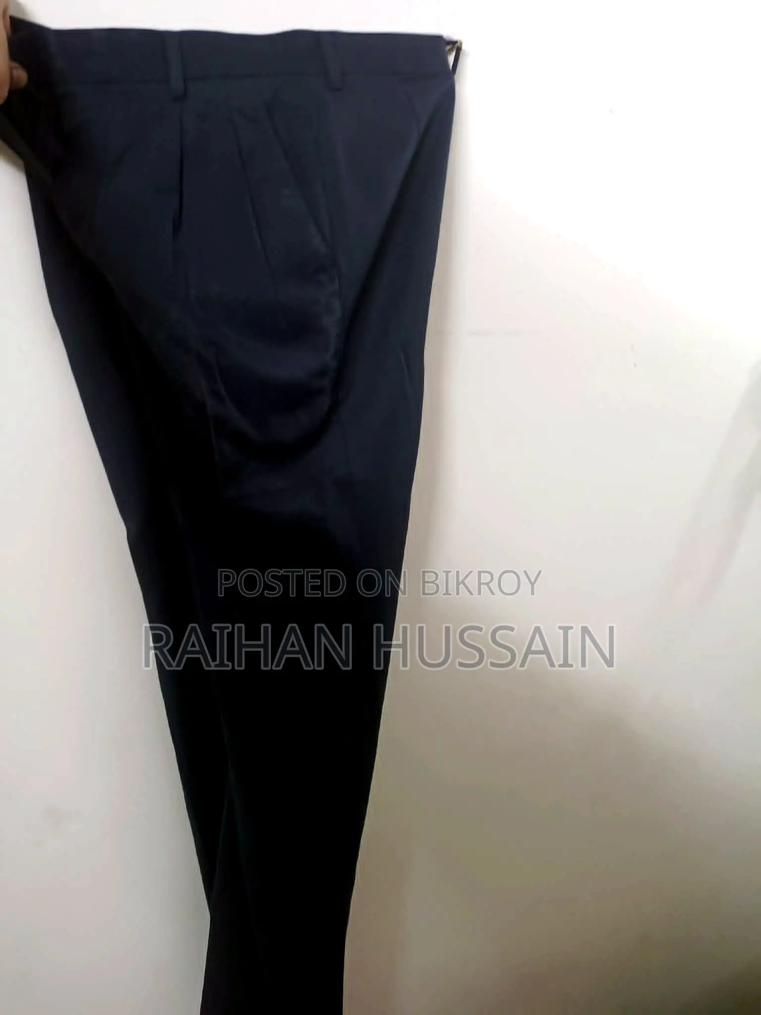 3-Piece Custom Tailored Suit(Navy) –Top Ten Fabrics & Tailors Slim Fit