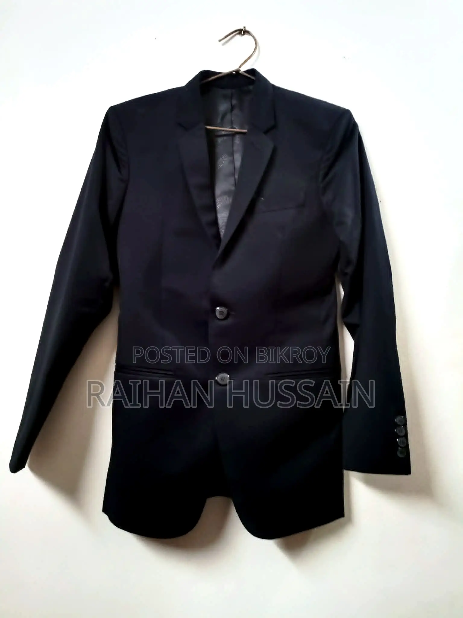 3-Piece Custom Tailored Suit(Navy) –Top Ten Fabrics & Tailors Slim Fit