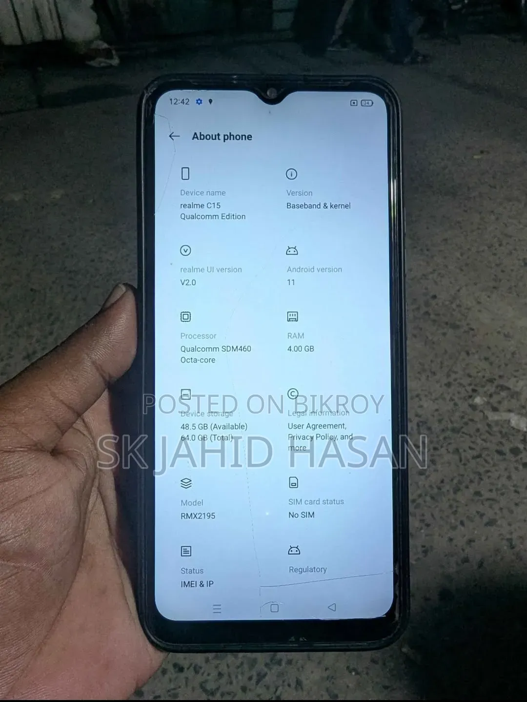 Realme C15 64 GB Silver