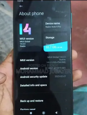 Xiaomi Redmi Note 9 Pro 128 GB Blue