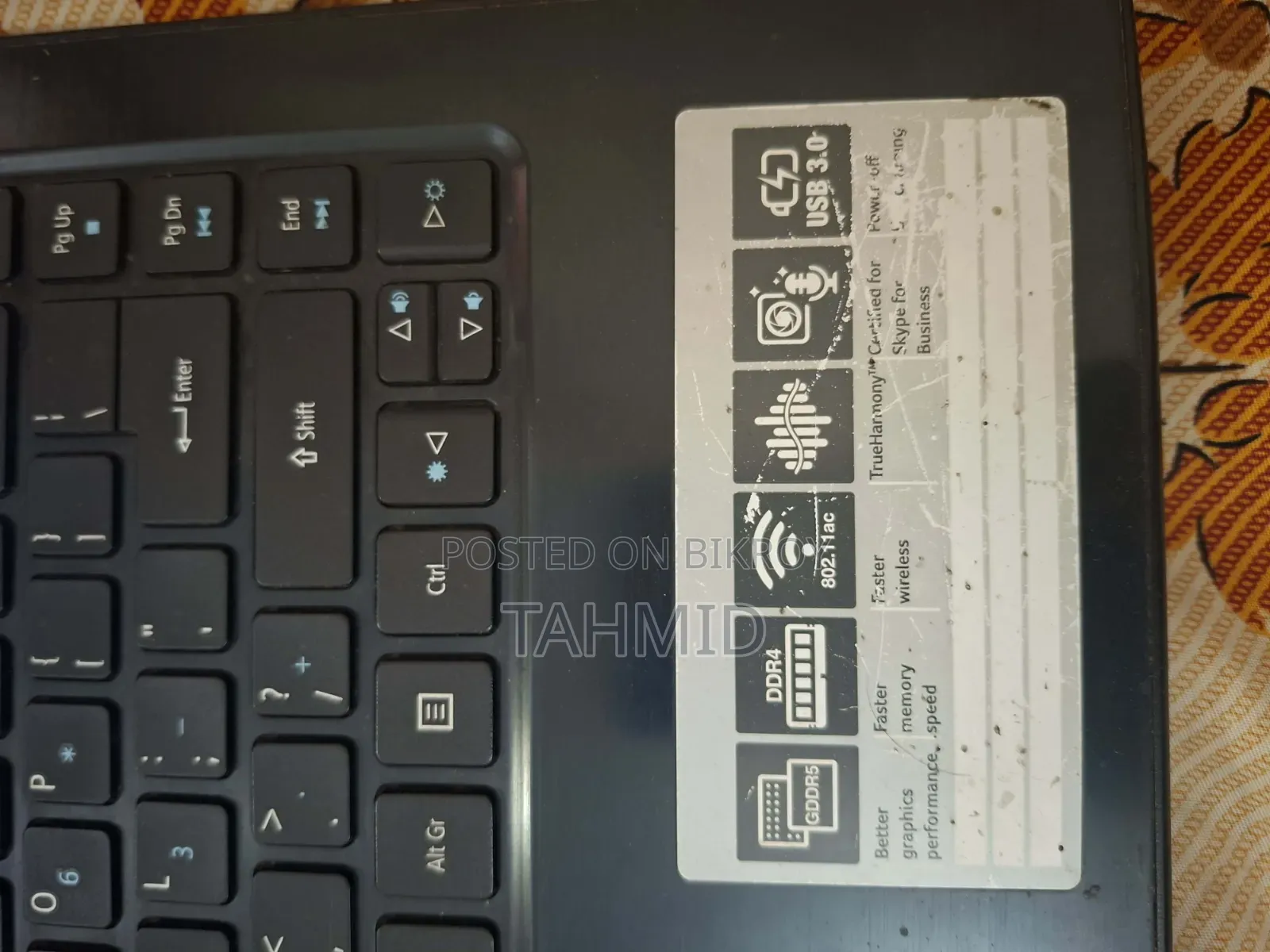 Acer Laptop 8GB Intel Core i5 HDD+SSD 500GB